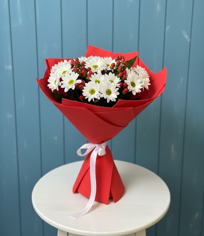 Букет цветов из: Хризантемы в Юганце