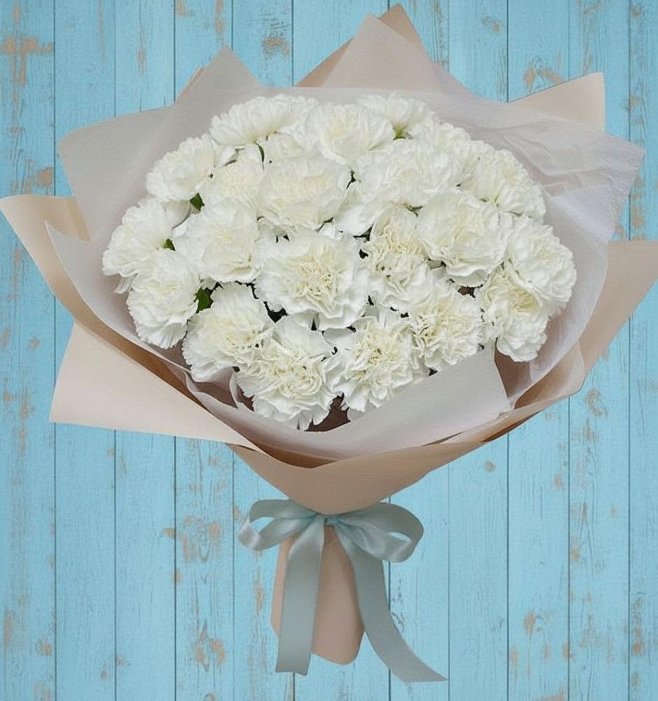 Букет цветов из: Гвоздики в Юганце