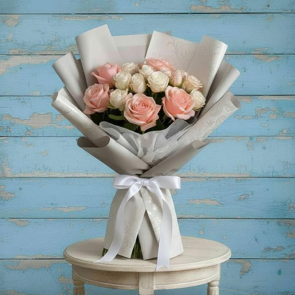 Букет цветов из: Розы в Юганце