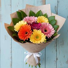 Букет цветов из:  Герберы #REPLACE_PRED# Юганце