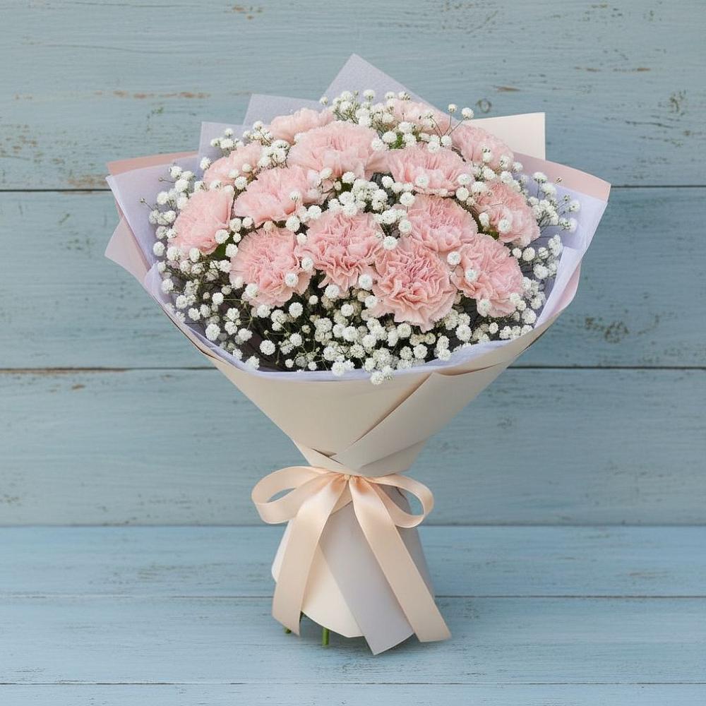 Букет цветов из: Гвоздики в Юганце