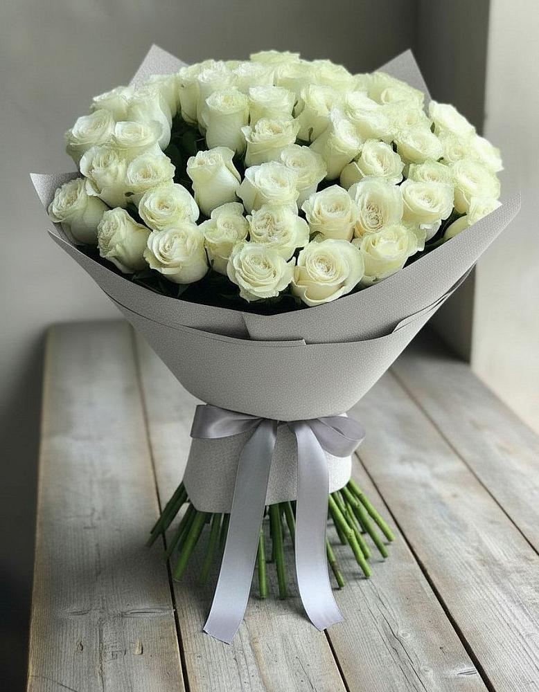 Букет 35 Белых роз в Юганце