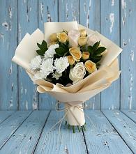 Букет цветов из:  Розы и Хризантемы в Юганце