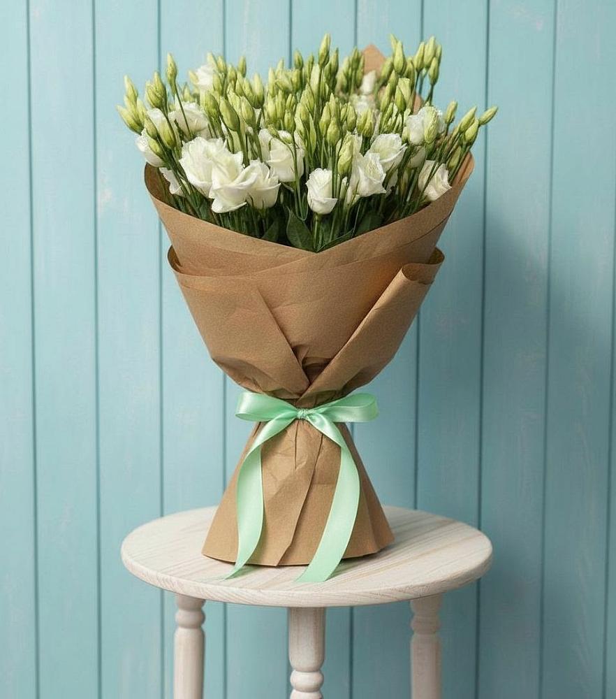 Букет цветов из: Лизиантусы в Юганце