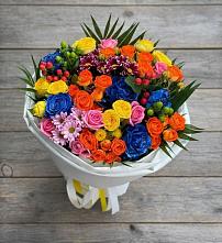 Букет цветов из:  Розы и Хризантемы в Юганце