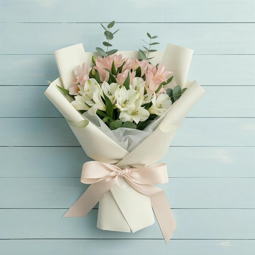 Букет цветов из: Альстромерии в Юганце